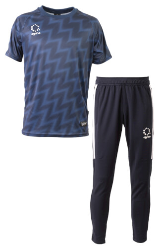 ジュニアラヤグラプラクティスシャツ上下セット Navy