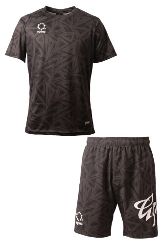 ジュニアエスクアプラクティスシャツ上下セット Black